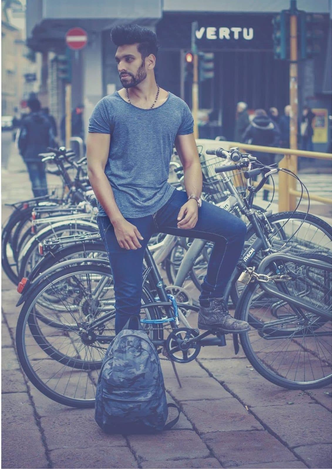 Portrait on a Milan street