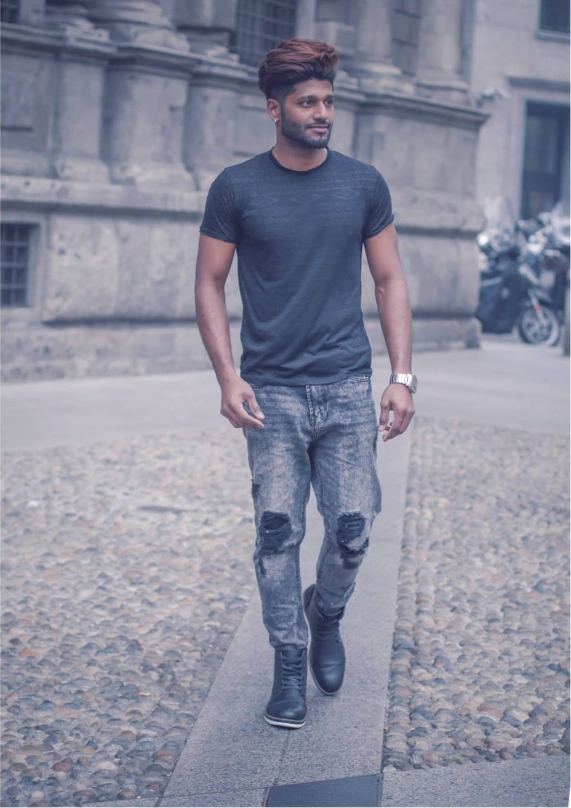Portrait on a Milan street