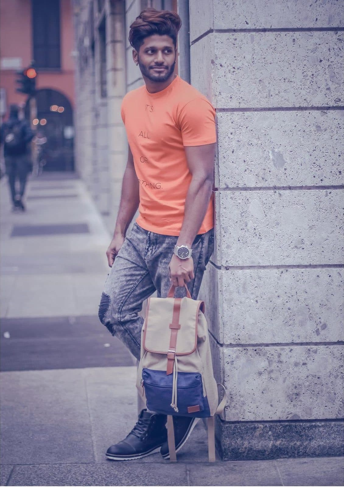 Portrait on a Milan street