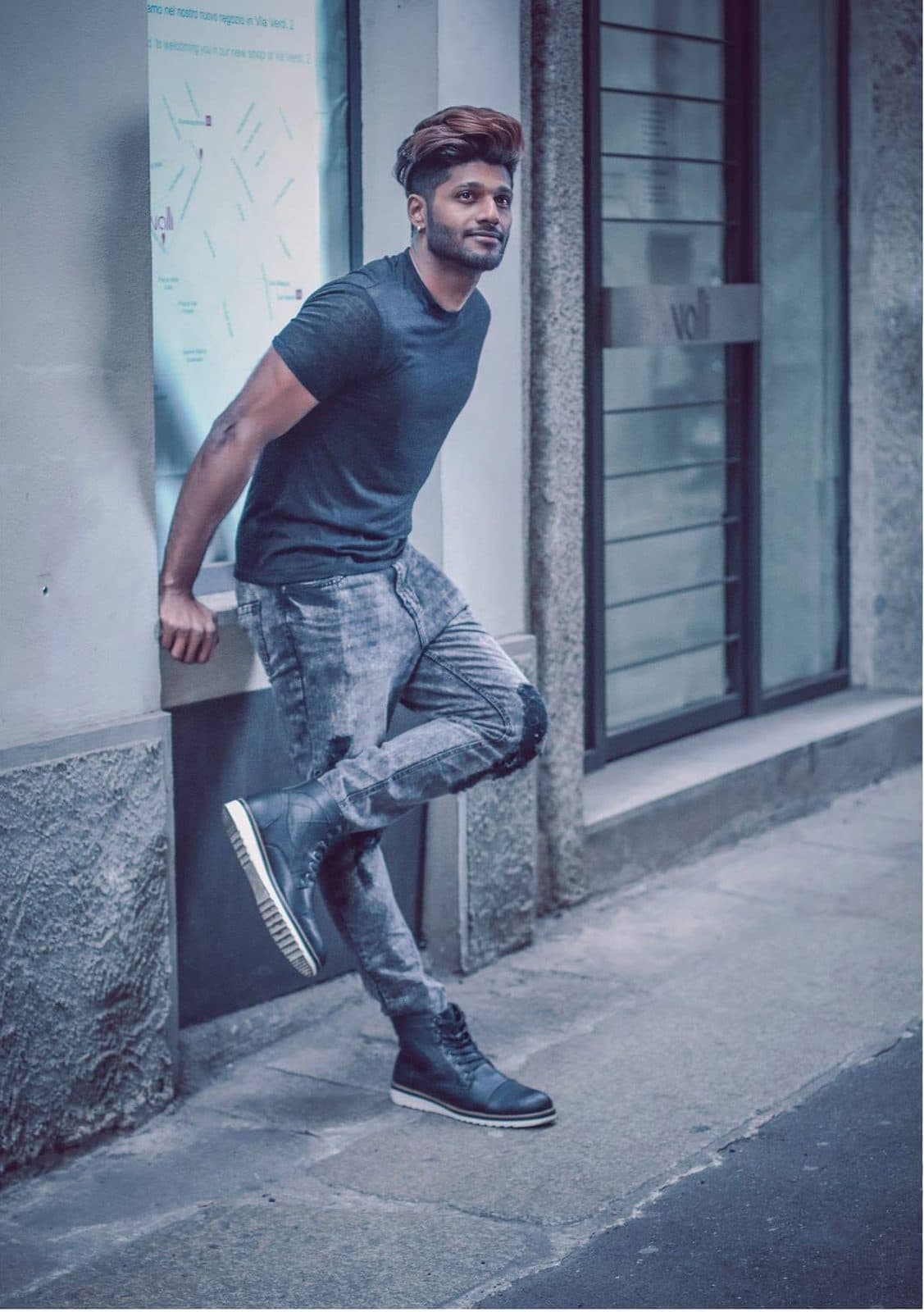 Portrait on a Milan street